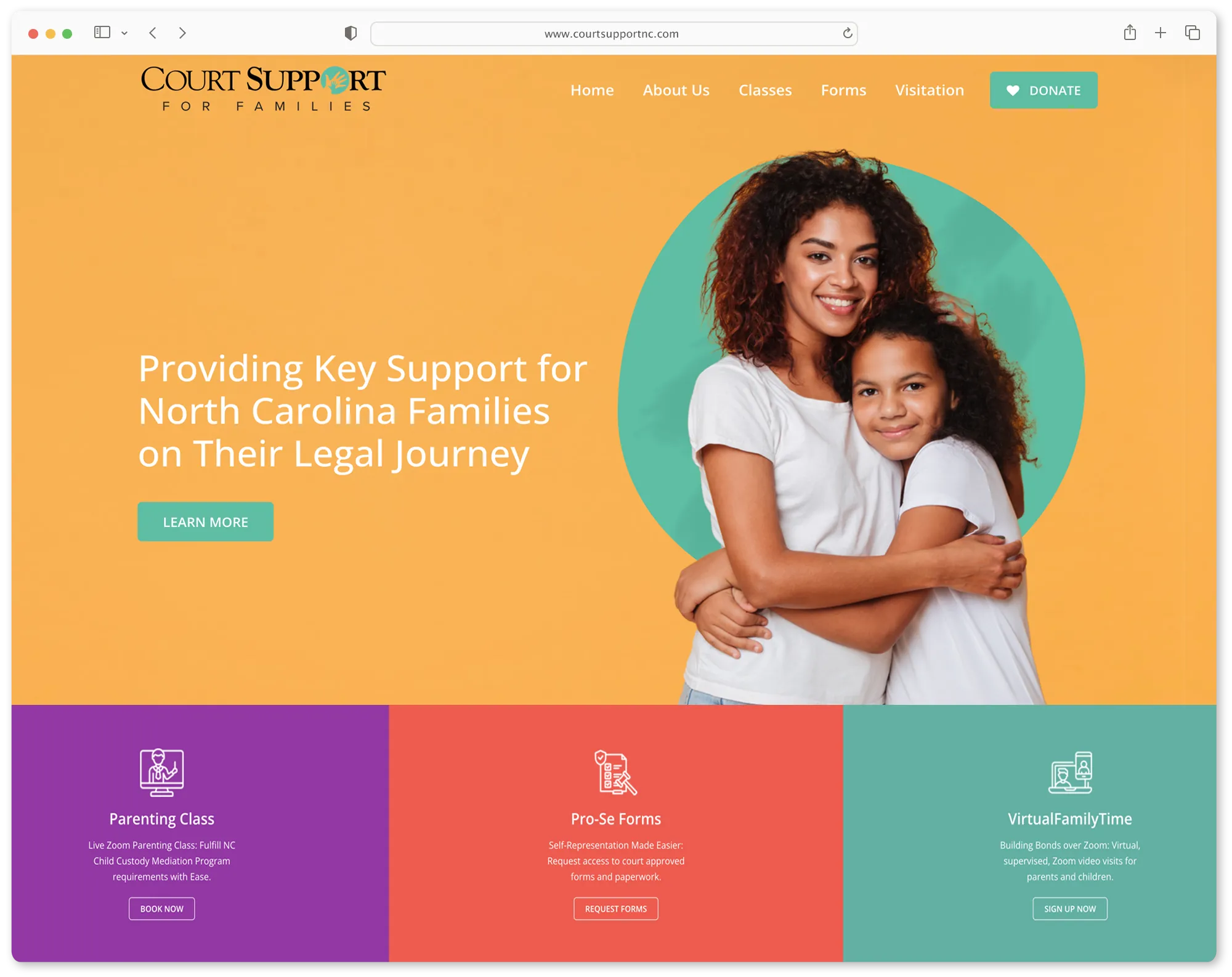 Web_CourtSupportNC-Home_framed Court Support for Families in North Carolina