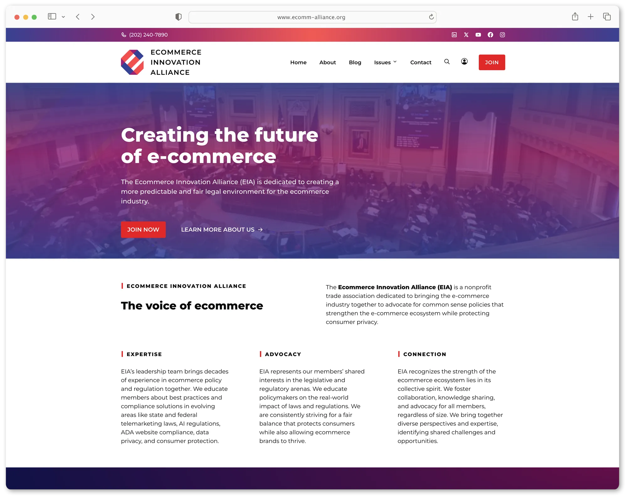 Web_EIA-Home_framed Ecommerce Innovation Alliance